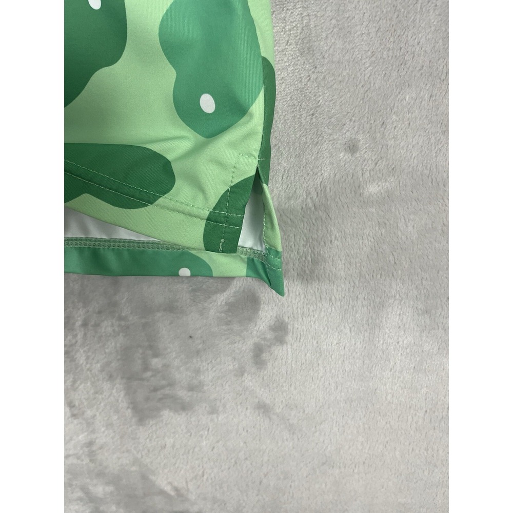 SOSIK Men Golf Polo XL Green Golf Putting Print Stretch Short Sleeve Performance - Picture 8 of 12